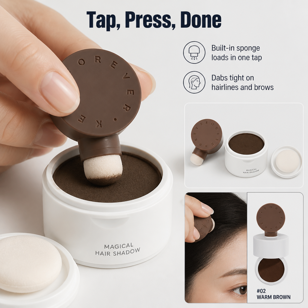 VivaRoot™ Hair Sculptor — Press On Fuller Roots & Sharper Brows in Seconds, No Smudging