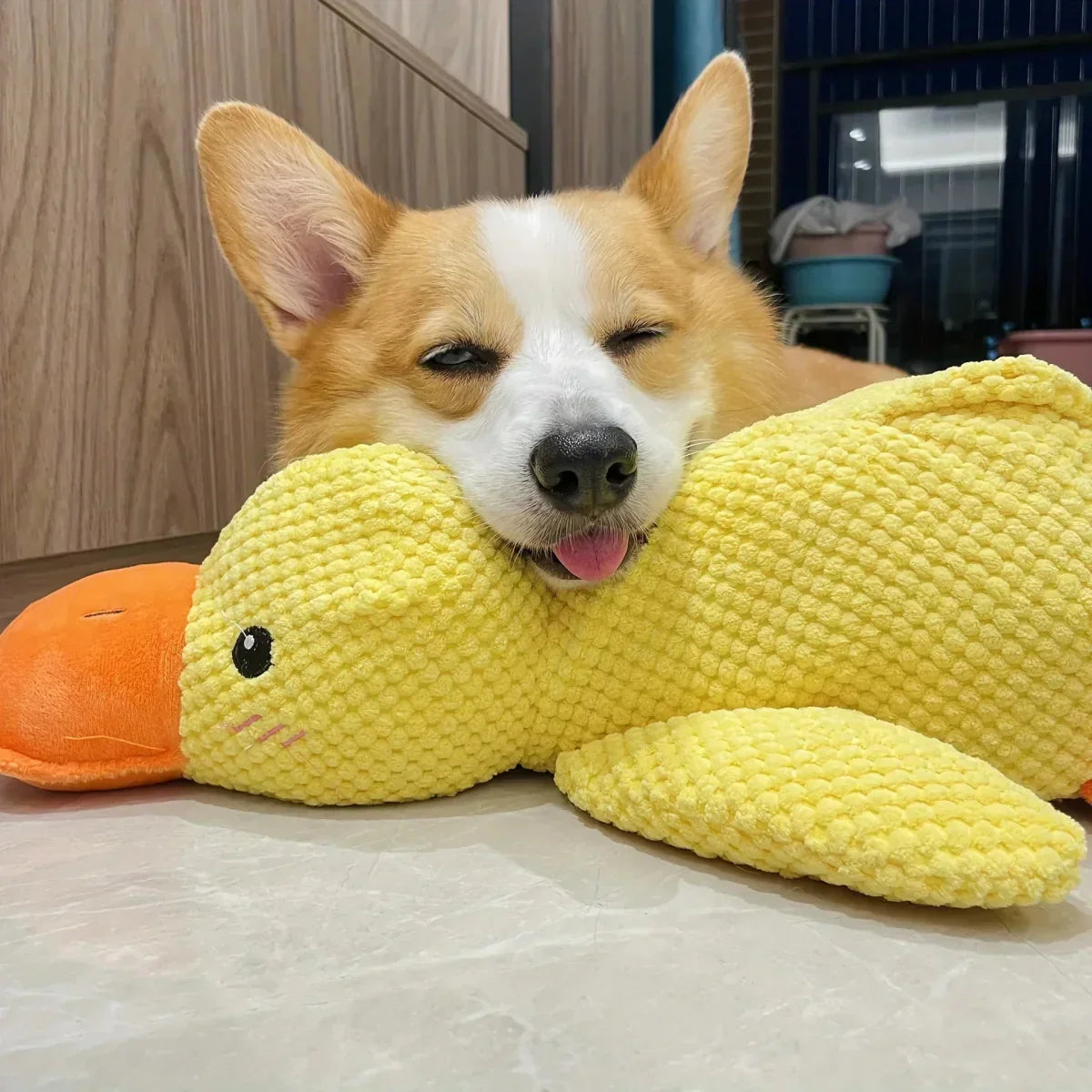 Interactive Dog Toy Duck with Quacking Sound for Pets
