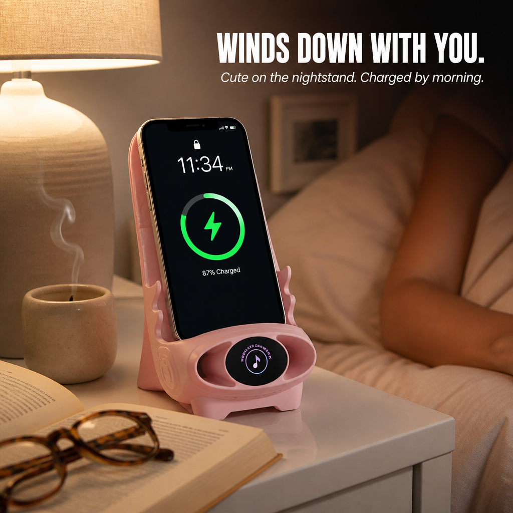 PowerPad Pro™ — Charge, Cradle, And Amplify Your Phone In One Compact Stand