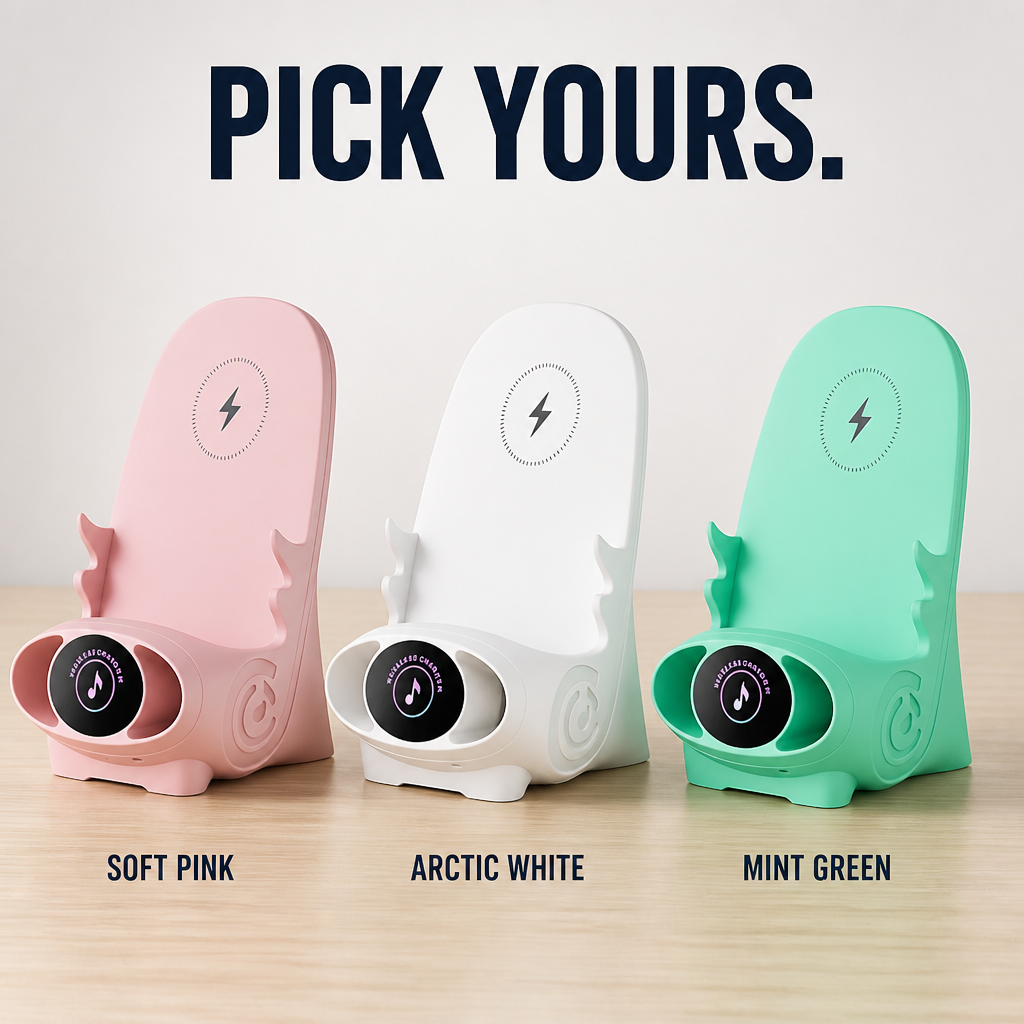 PowerPad Pro™ — Charge, Cradle, And Amplify Your Phone In One Compact Stand