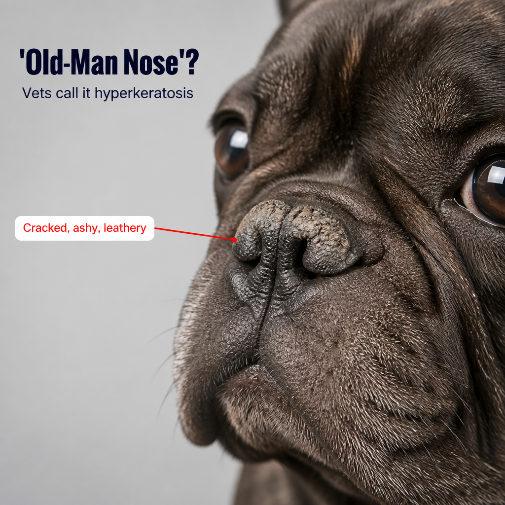 VeluraPaw™ — Soften His Crusty "Old-Man Nose" Back to Smooth, Healthy Black
