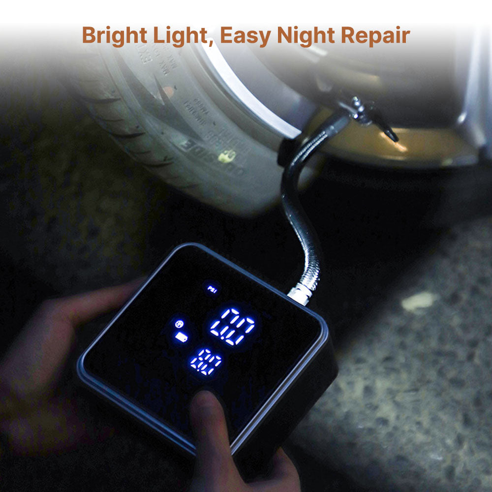 Portable Tire Pump for Vehicles and Bicycles – Quick Inflation