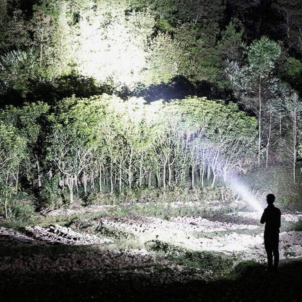 Rechargeable LED Flashlight with 4 Modes for Outdoor Use
