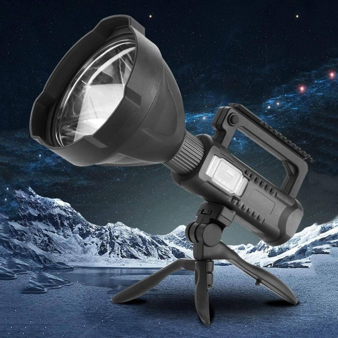 Rechargeable LED Flashlight with 4 Modes for Outdoor Use