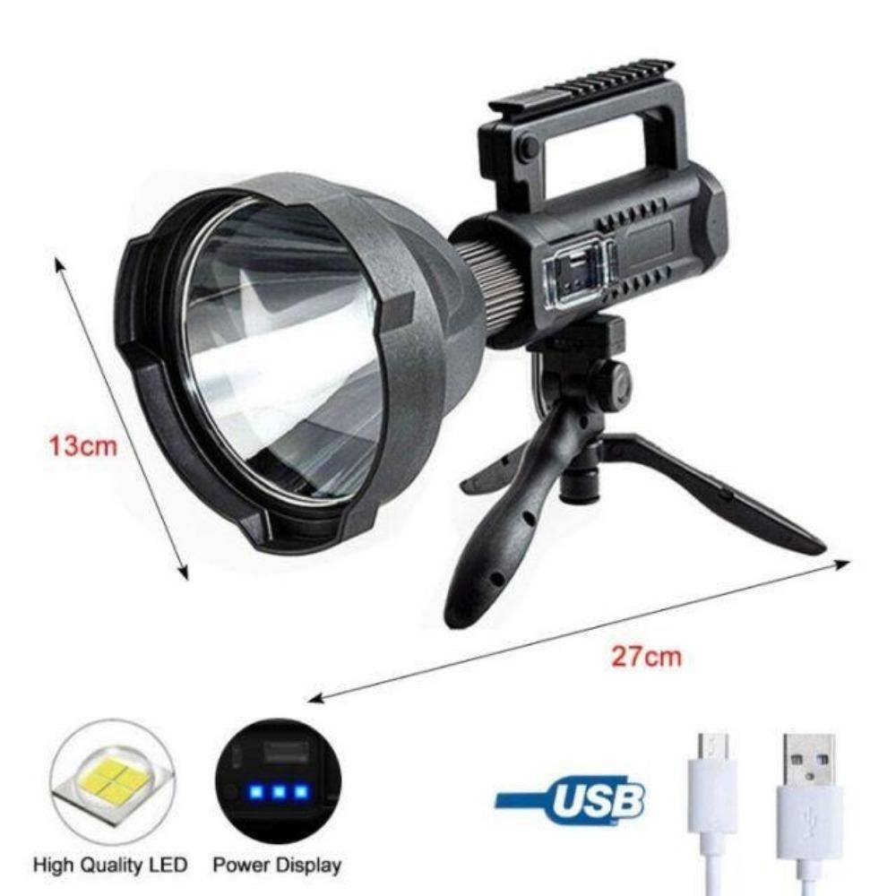 Rechargeable LED Flashlight with 4 Modes for Outdoor Use