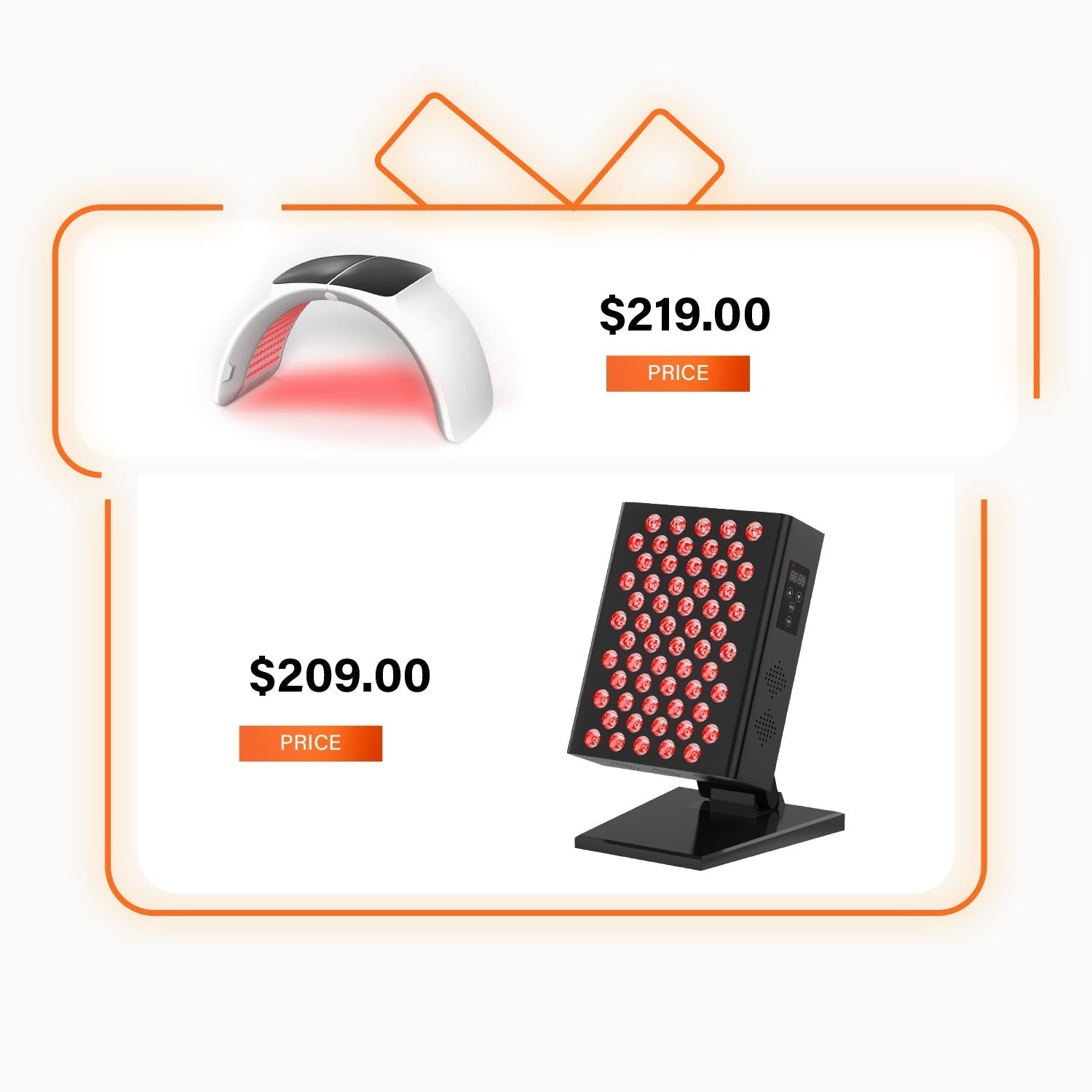 Light Therapy Device for Skin Care on Face and Body