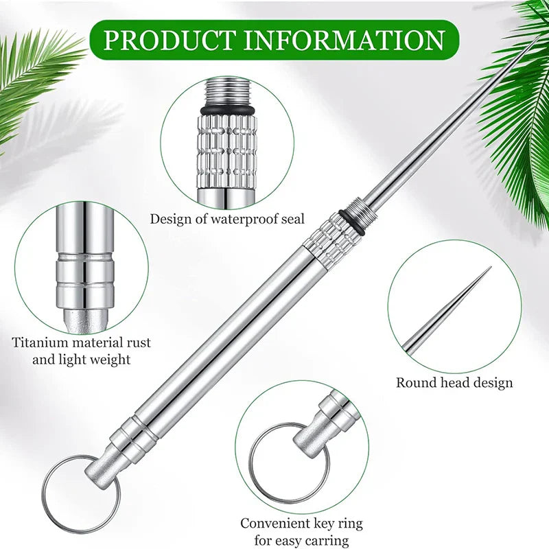 Titanium Toothpick in Waterproof Case – Reusable Design
