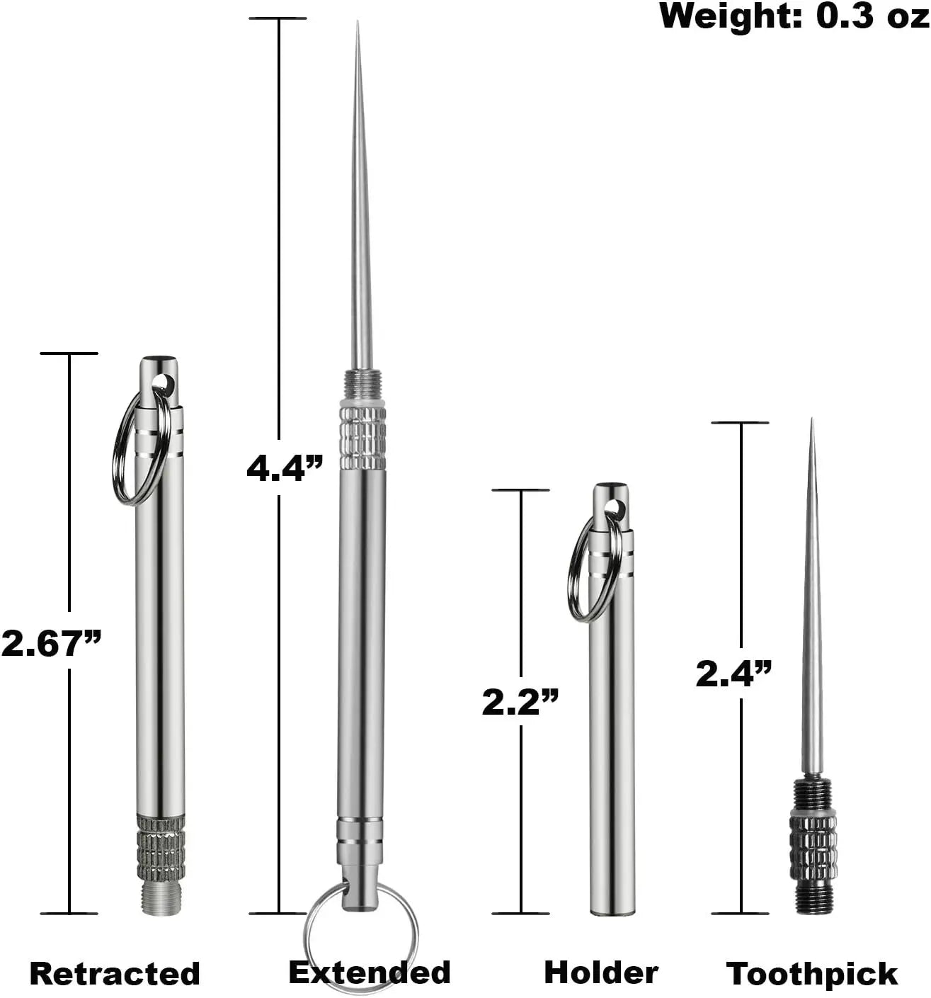 Titanium Toothpick in Waterproof Case – Reusable Design