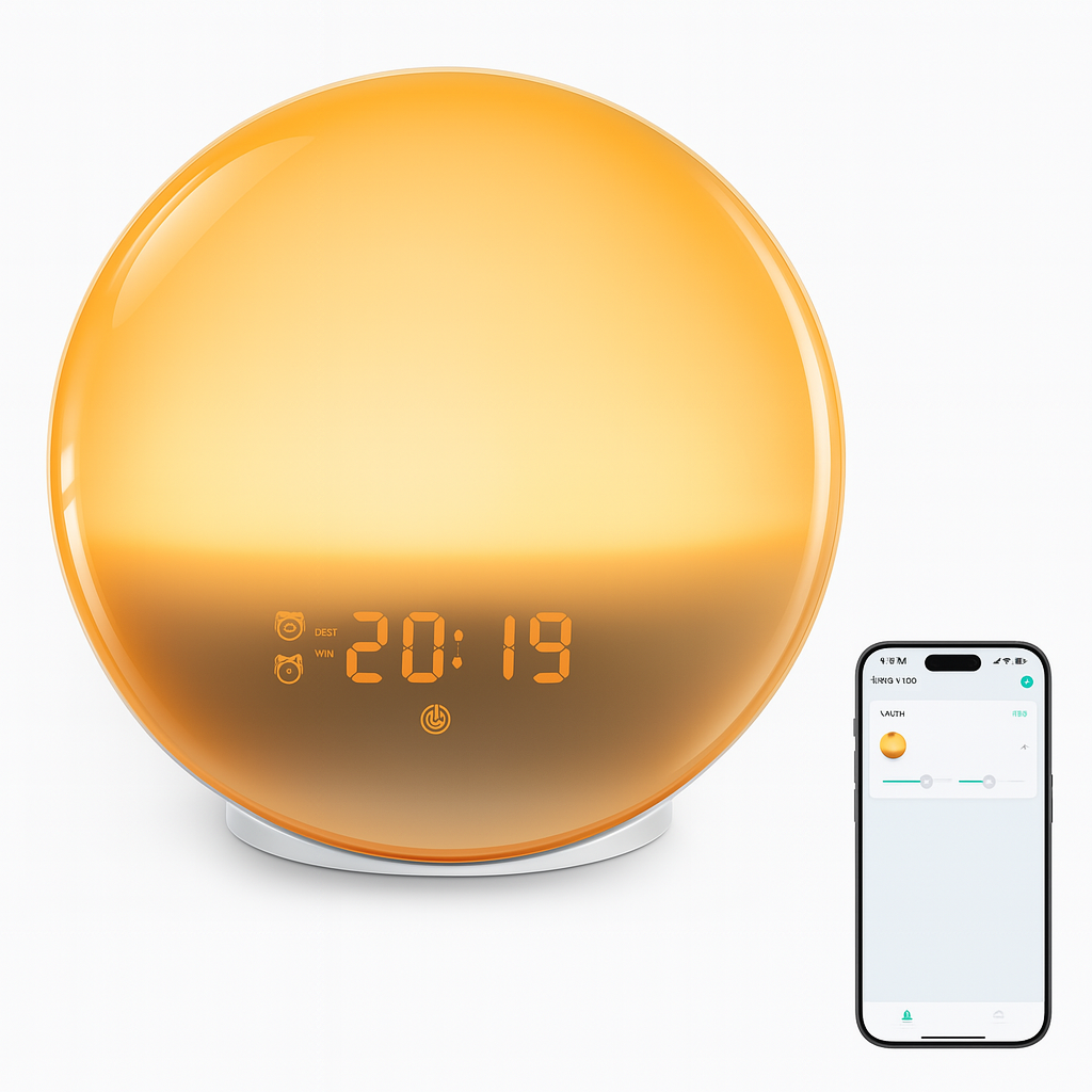Smart Alarm Clock with Sunrise Simulation and Light Therapy功能