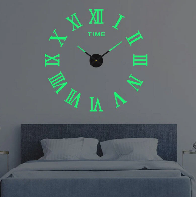 Modern Wall Clock Featuring 3D Raised Numbers Design