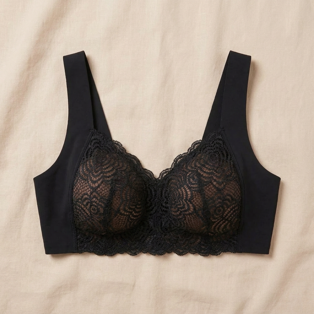 SereniCurve™ – Wireless Lace Bra with Natural Lift & Smoothing Back Band