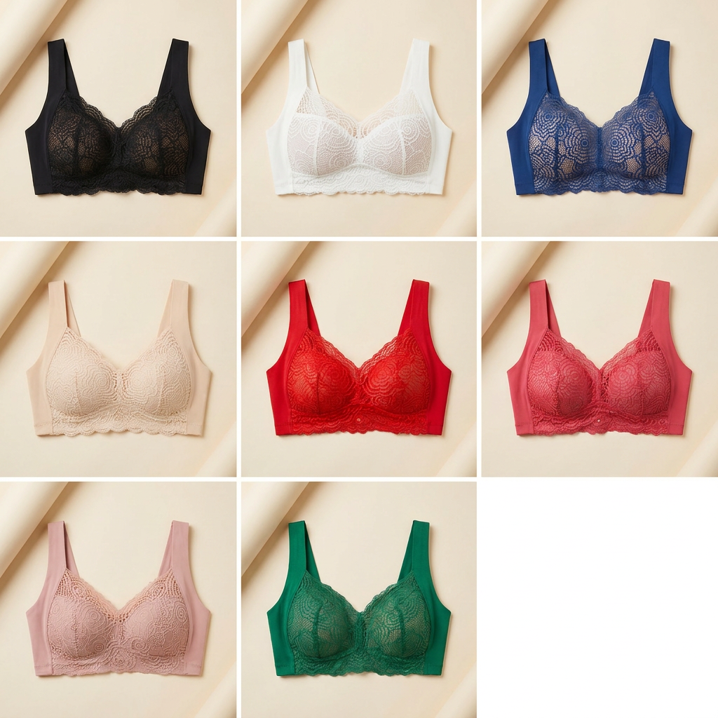 SereniCurve™ – Wireless Lace Bra with Natural Lift & Smoothing Back Band