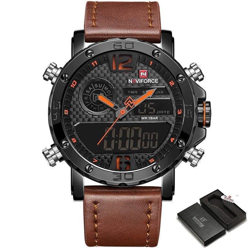 Men's Sport Watch with Dual Displays for Active Lifestyles