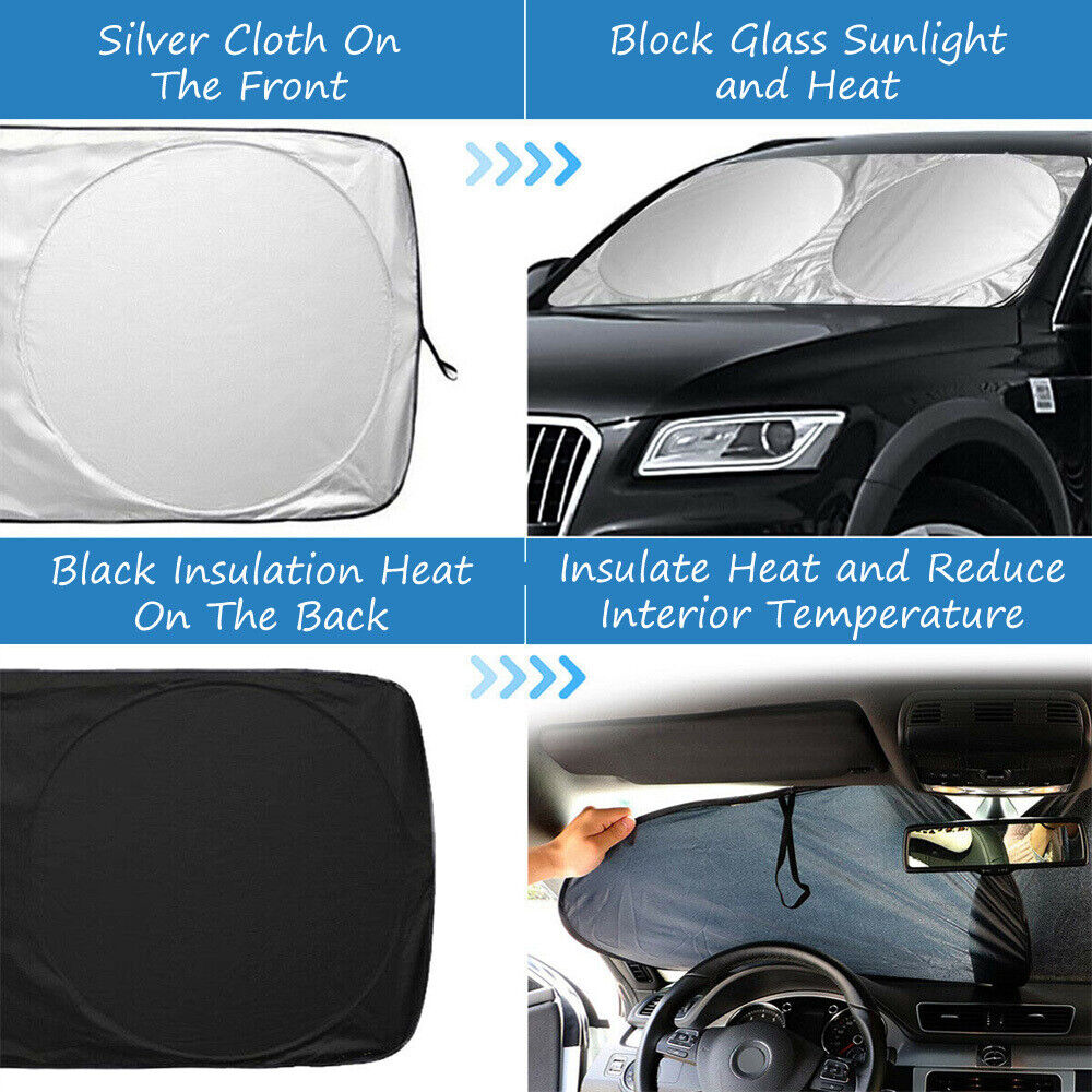1+1 FREE | SunShield Pro™ Windshield Sunshade, Foldable Sun Protection
