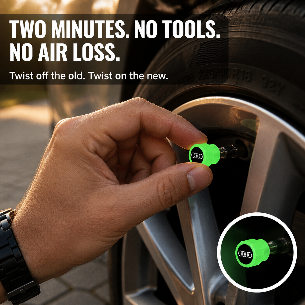 VivaDrive™ — Glow Your Wheels With Your Car's Exact Logo, No Batteries