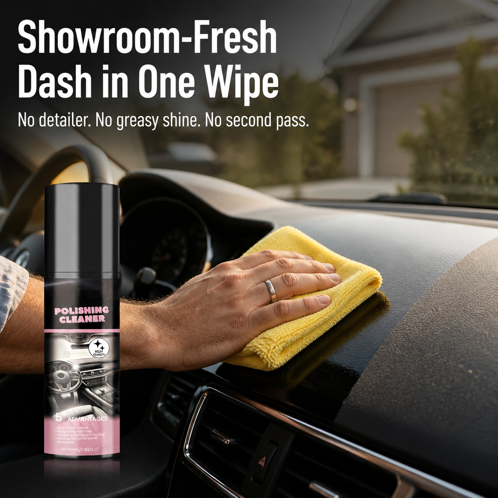RadianceRide™ — Wipe Faded Plastic, Cracked Leather & Dusty Dash Back to Life