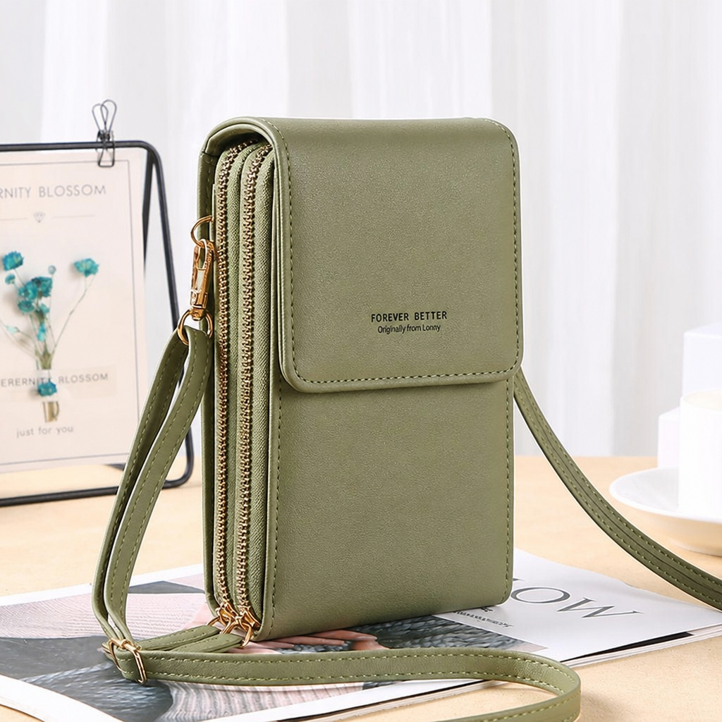 VividGuard™ – Hands-Free Touchscreen Crossbody Phone Bag with RFID Protection