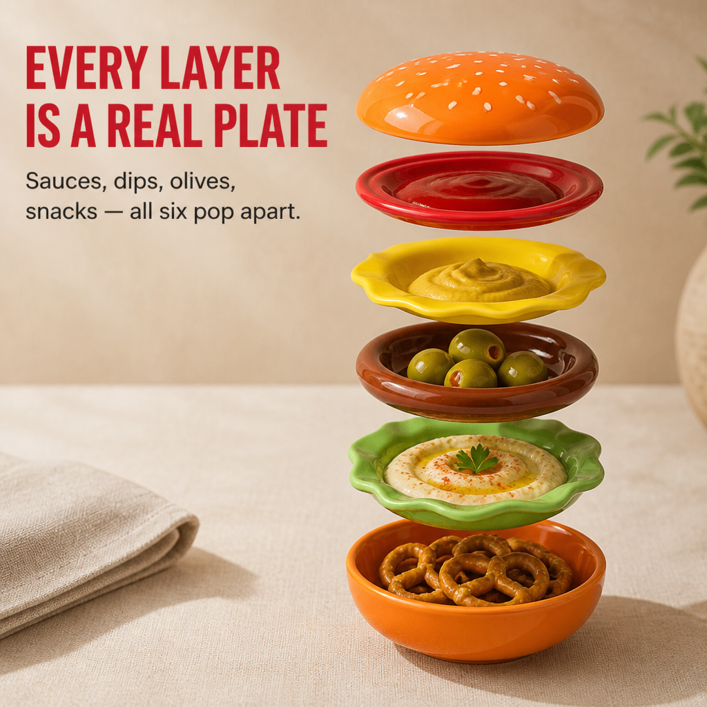 SmashStack™ — Stack Every Sauce, Snack & Side Into a Mini Burger Tower