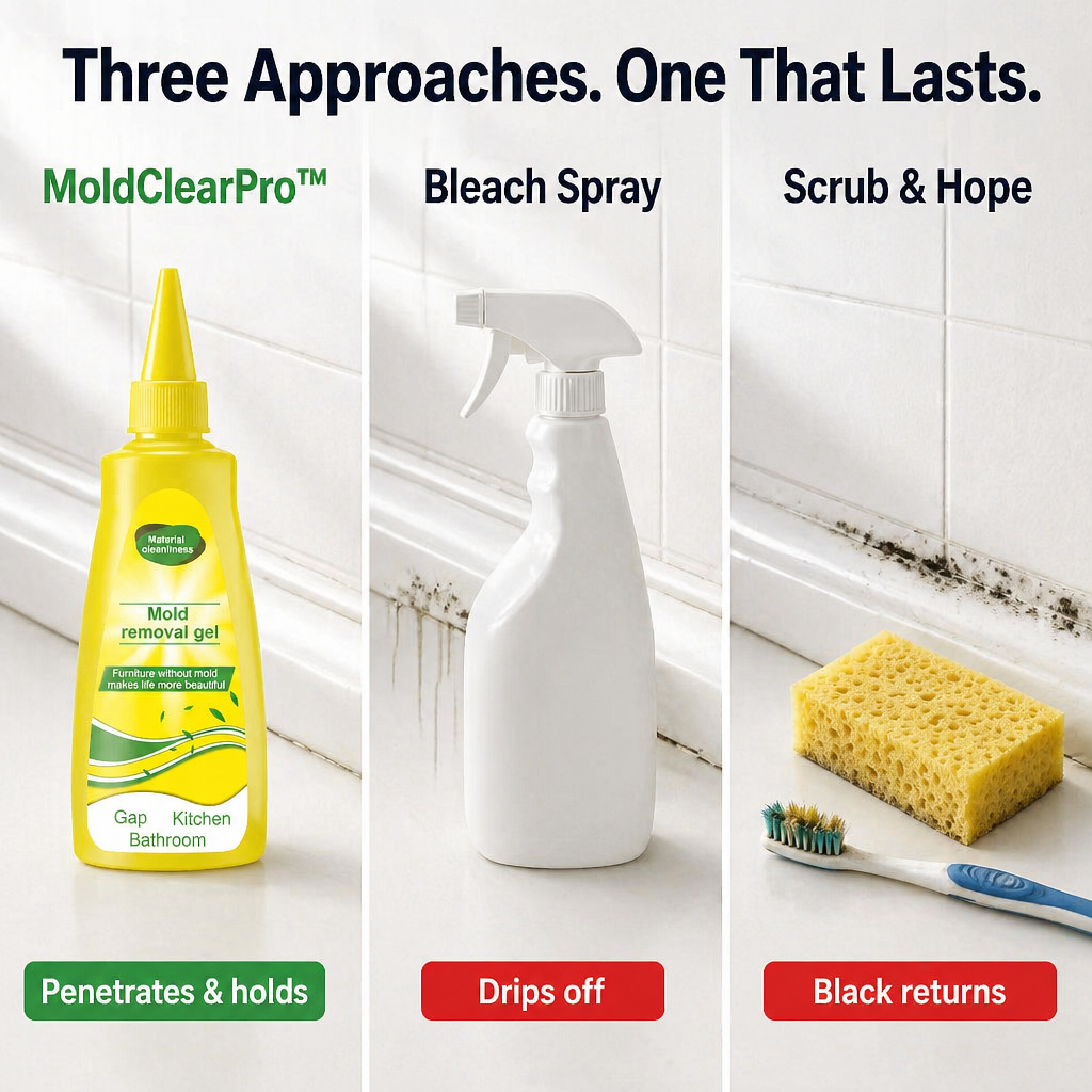 MoldClearPro™ — Erase Black Mold From Silicone, Grout & Rubber Seals In Hours