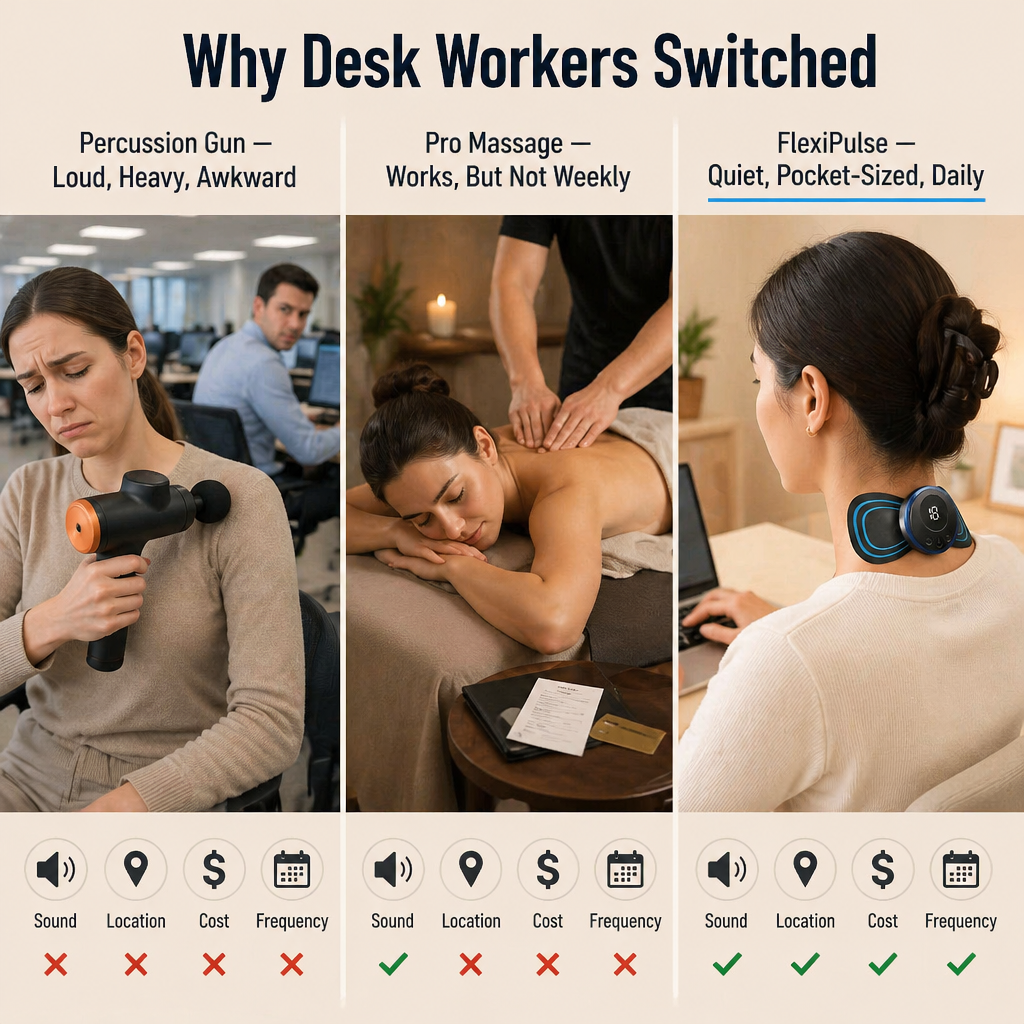 FlexiPulse™ Portable Massager — Melt Away Muscle Tension Anytime for Instant Calm & Energy