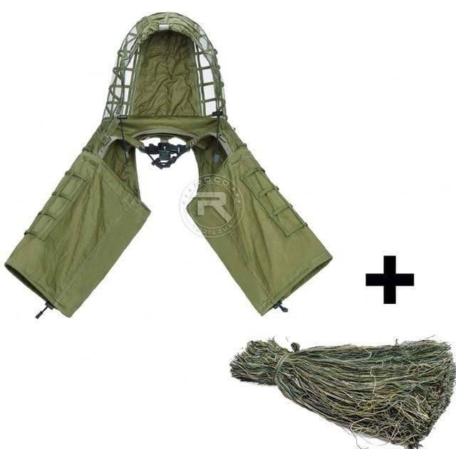 Tactical Ghillie Suit Base with Viper Hood for Stealth Concealment