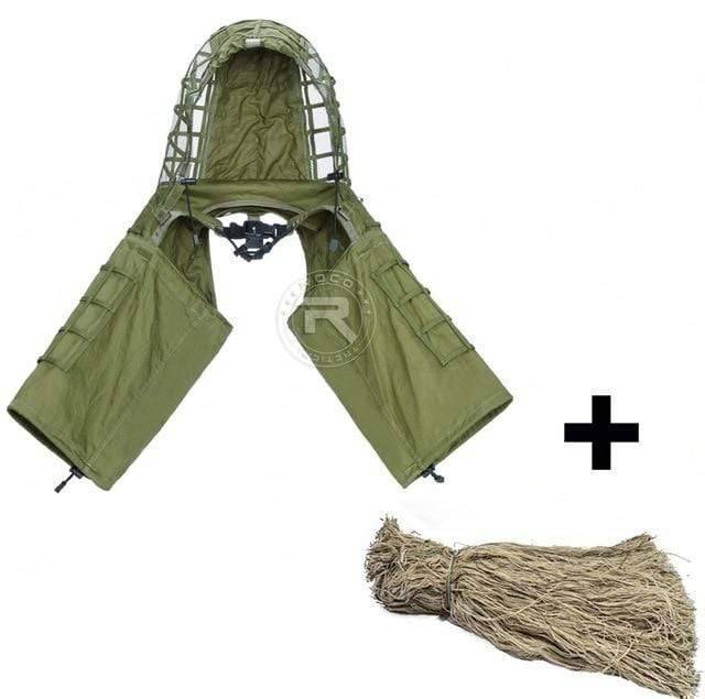 Tactical Ghillie Suit Base with Viper Hood for Stealth Concealment