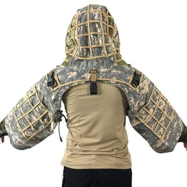 Tactical Ghillie Suit Base with Viper Hood for Stealth Concealment