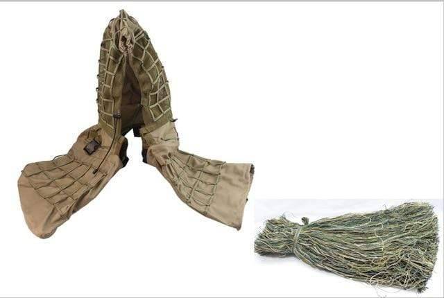 Tactical Ghillie Suit Base with Viper Hood for Stealth Concealment