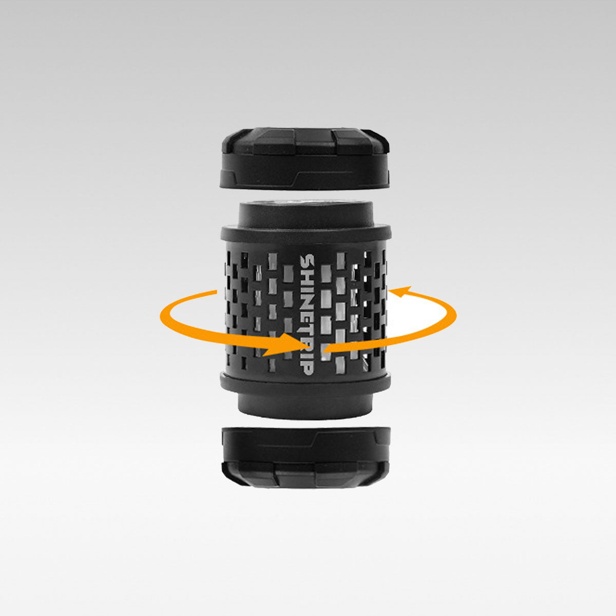 Modular Camp Light with Spin-Glow Feature
