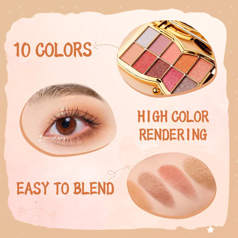 Your Beauty Diary 💟 | 10-color Glitter Eyeshadow Palette✨