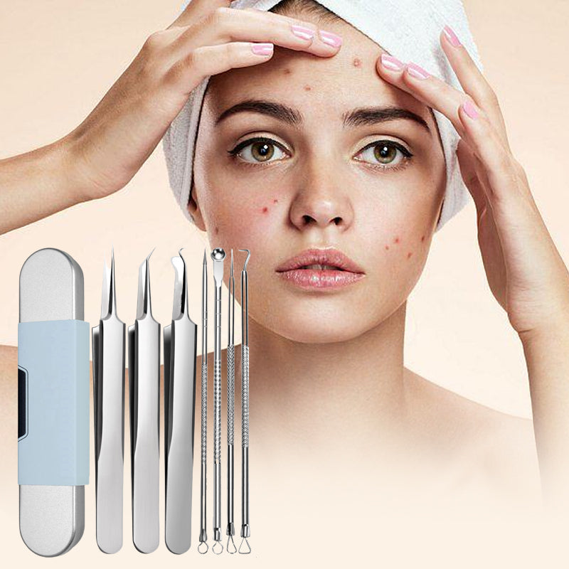 Stainless steel blackhead removal kit