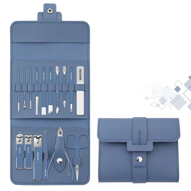 Portable Nail Clipper Set with Case - 12/16 Pieces