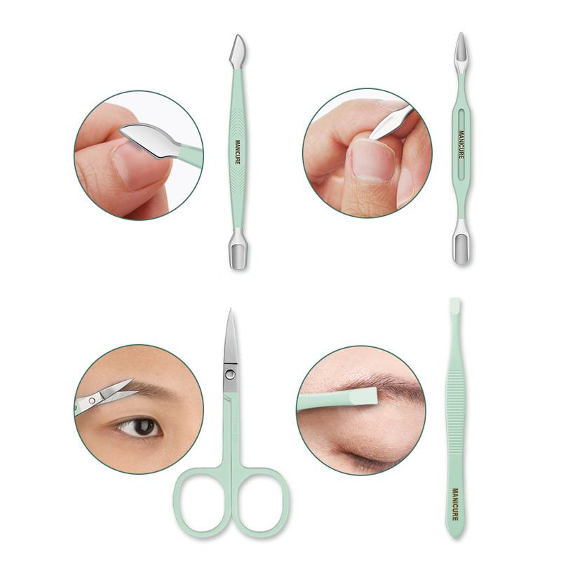 Portable Nail Clipper Set with Case - 12/16 Pieces