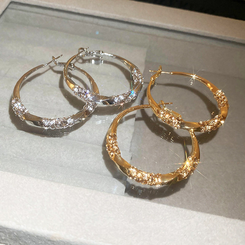Buy One Get One Free | Timeless Hoop Earrings with Sparkling Zirconia