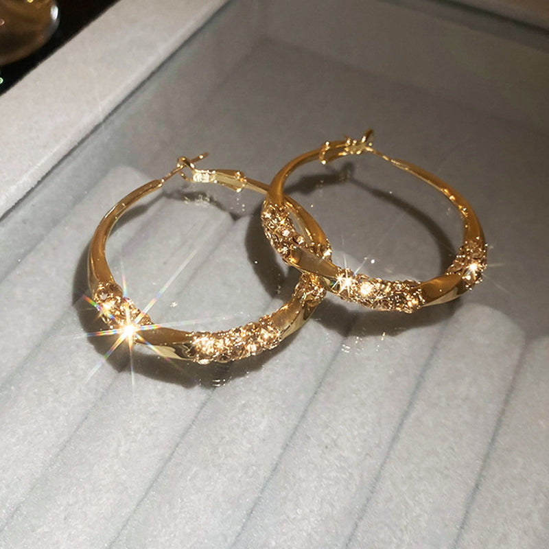 Buy One Get One Free | Timeless Hoop Earrings with Sparkling Zirconia