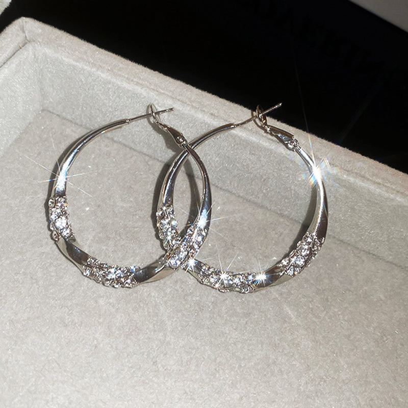 Buy One Get One Free | Timeless Hoop Earrings with Sparkling Zirconia