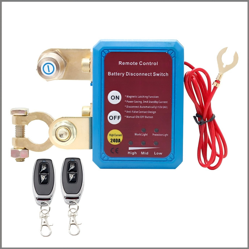 Remote-Controlled Battery Disconnect Switch for Vehicles