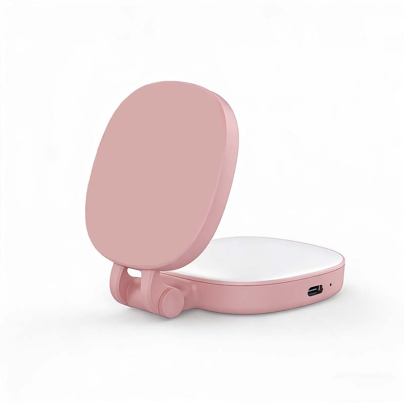 3-in-1 Selfie Light with Mirror and Smartphone Holder