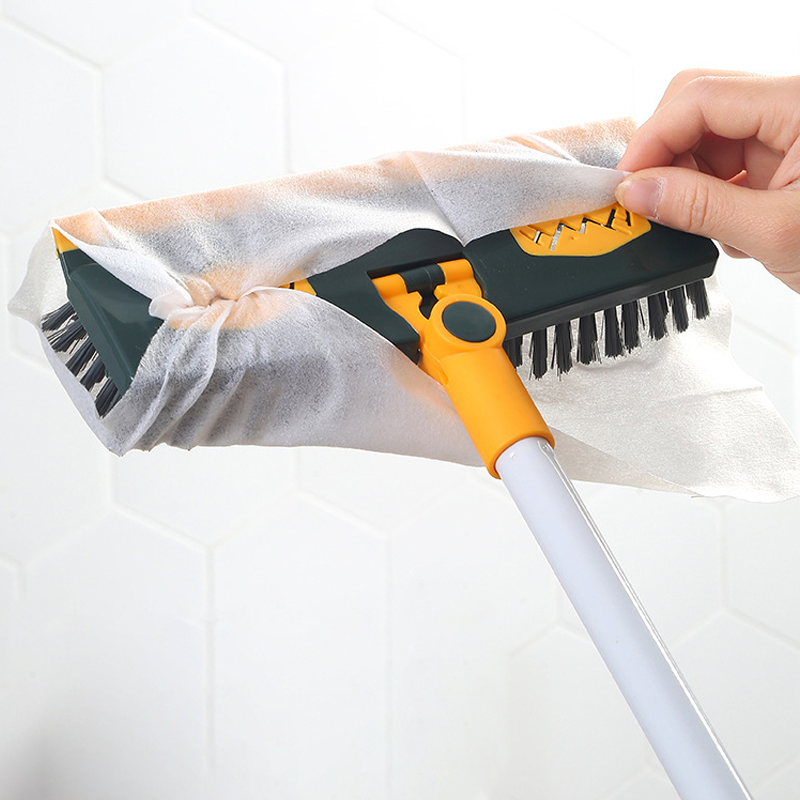 2-in-1 Floor Scrubber for Effortless Shine and Corner Cleaning