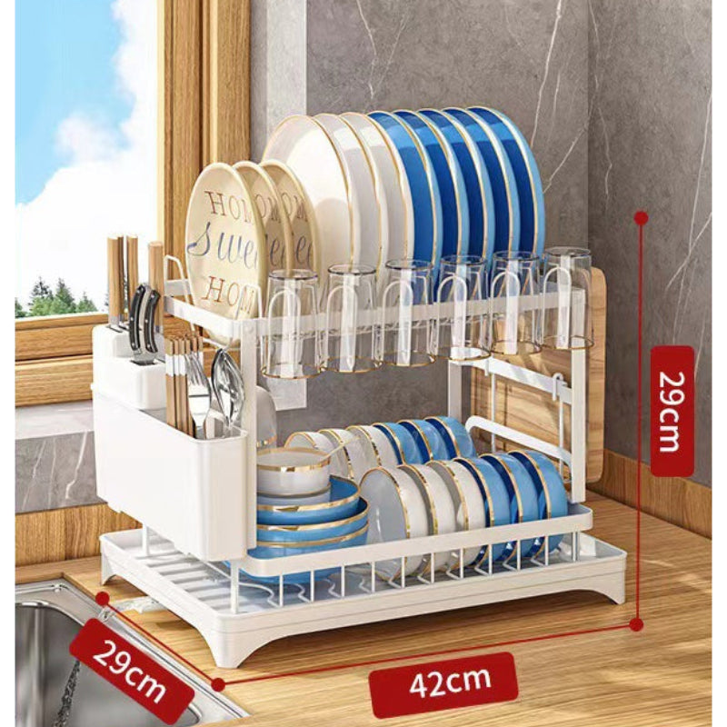 Double Layer Kitchen Drying Rack