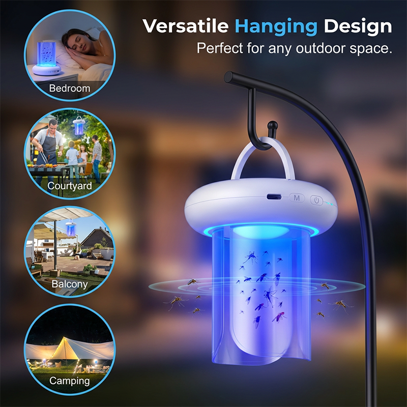360° UV LED Mosquito Trap with RGB Lighting