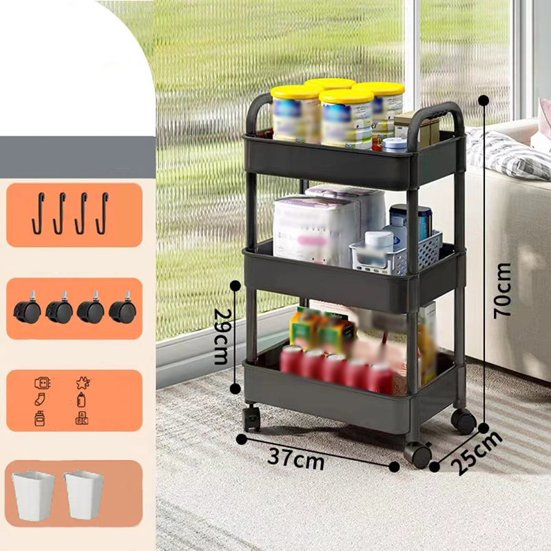 Mobile Kitchen Shelf Organizer with Wheels