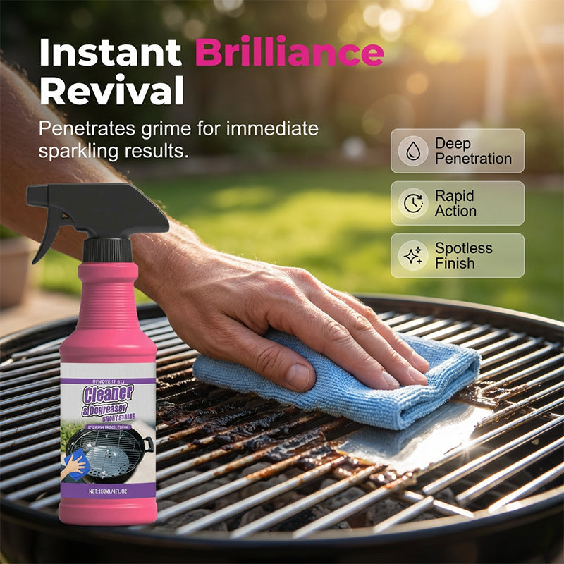Powerful Grill Cleaning Spray – Removes Grease in 3 Minutes