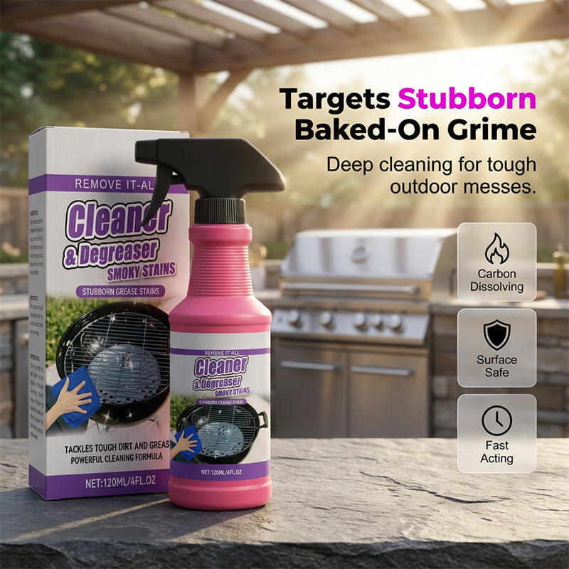Powerful Grill Cleaning Spray – Removes Grease in 3 Minutes