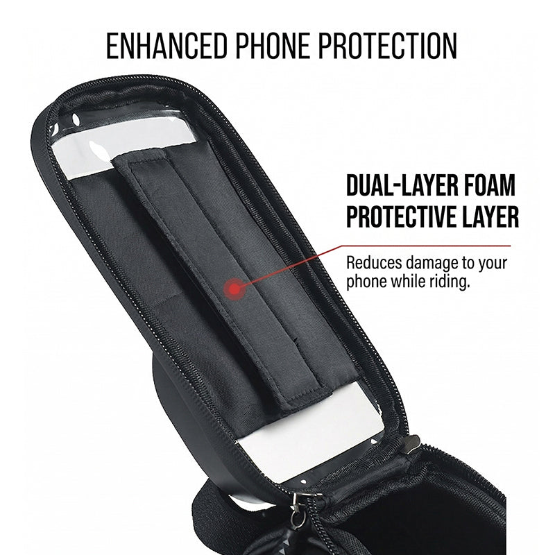 Waterproof Bicycle Frame Bag with Phone Holder