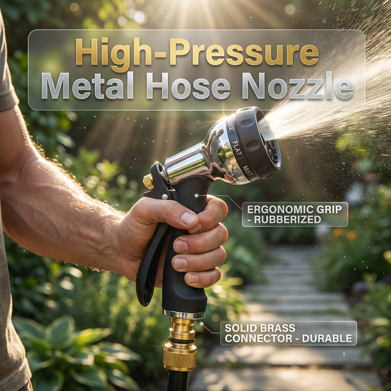 High-Pressure Metal Garden Hose Spray Gun
