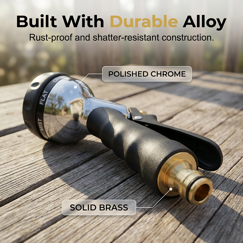 High-Pressure Metal Garden Hose Spray Gun