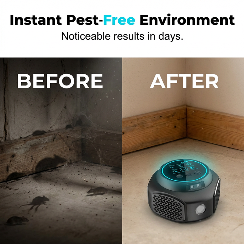 Ultrasonic Pest Repeller with Touchscreen Display