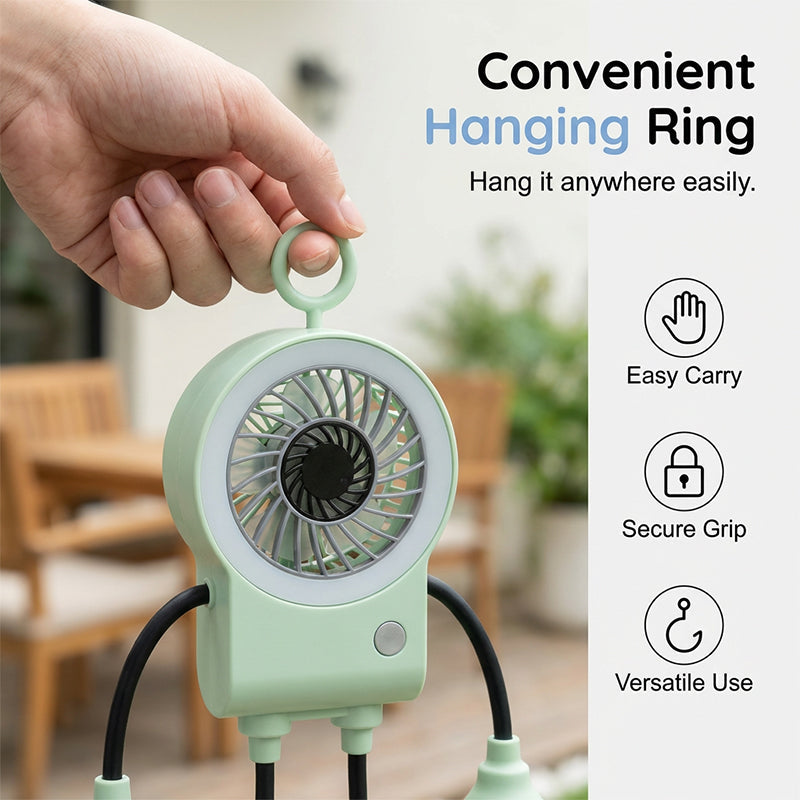 LED Light Robot Table Fan