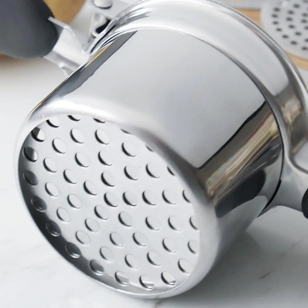 Stainless Steel Potato Masher with 3 Discs for Different Textures